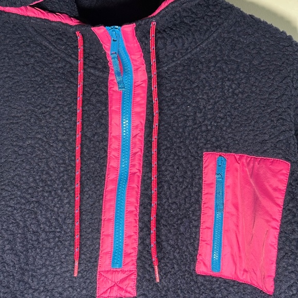 J.Crew Vintage Sherpa Sweater – Navy Blue, Size M/L - Picture 3 of 6